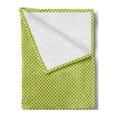 thumbnail image 2 of Retro Soft Flannel Fleece Throw Blanket, Continuous Abstract Pattern with Bicolour Geometric Nostalgic Motif, Cozy Plush for Indoor and Outdoor Use, 50" x 60", Lime Green Pastel Yellow, by Ambesonne, 2 of 5