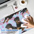 thumbnail image 4 of Long Mouse Pads for Desk,Rottweiler Dogs Desk Mats on Top Of Desks, Desk Mouse Pad Extra Large with 3mm Non-Slip Base and Stitched Edge for Gaming,Office,Work,Home 31.5"x15.7", 4 of 6