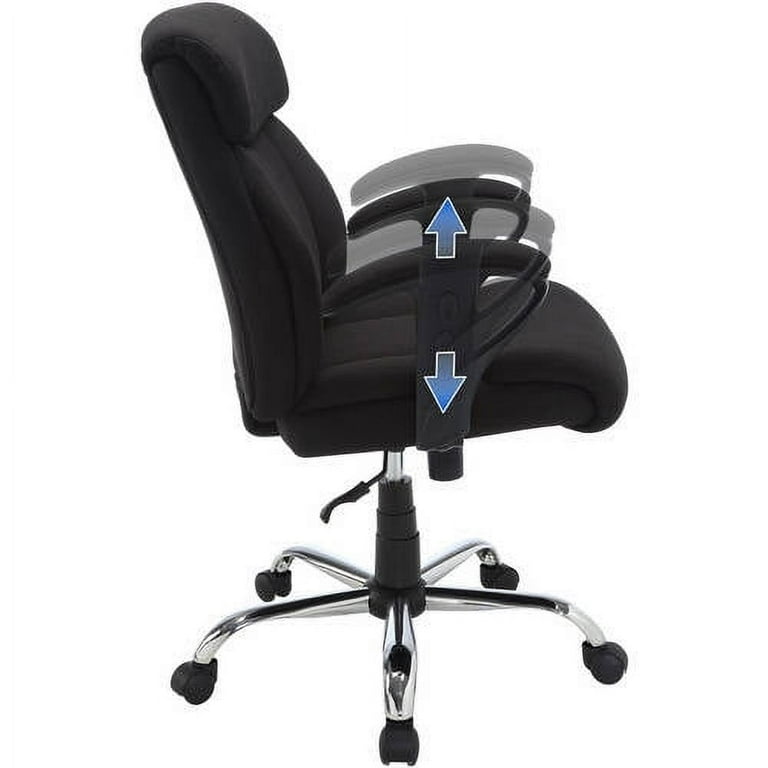 Serta Big Tall Fabric Manager Office Chair Supports up to 300 lbs Black