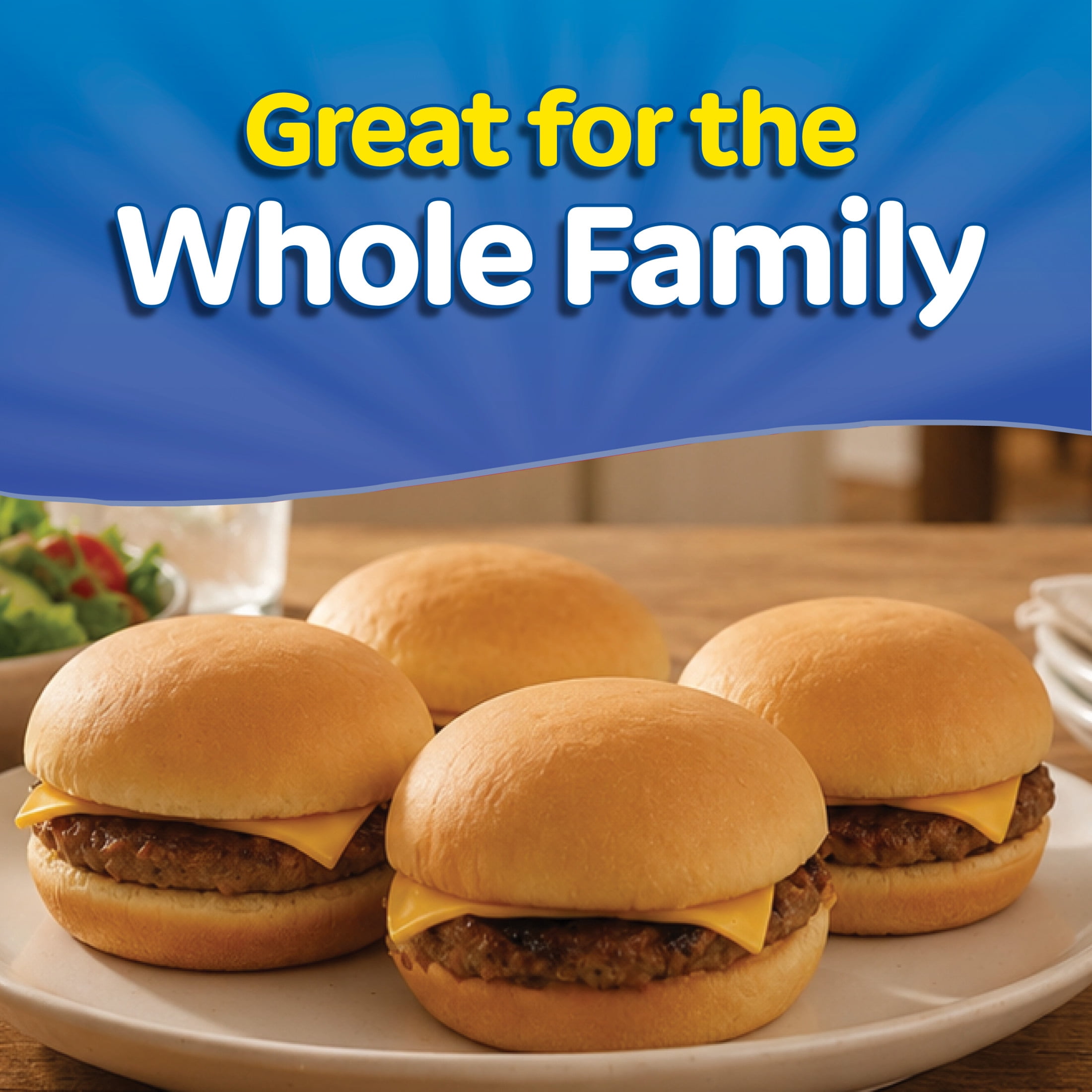 State Fair Cheeseburger Sliders, Fully Cooked, 4 Count, 9.76 oz (Frozen)