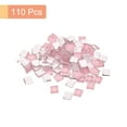 thumbnail image 3 of Uxcell Micro Glass Tiny Mini Mosaic Tile Pink 110 Pack, 3 of 6