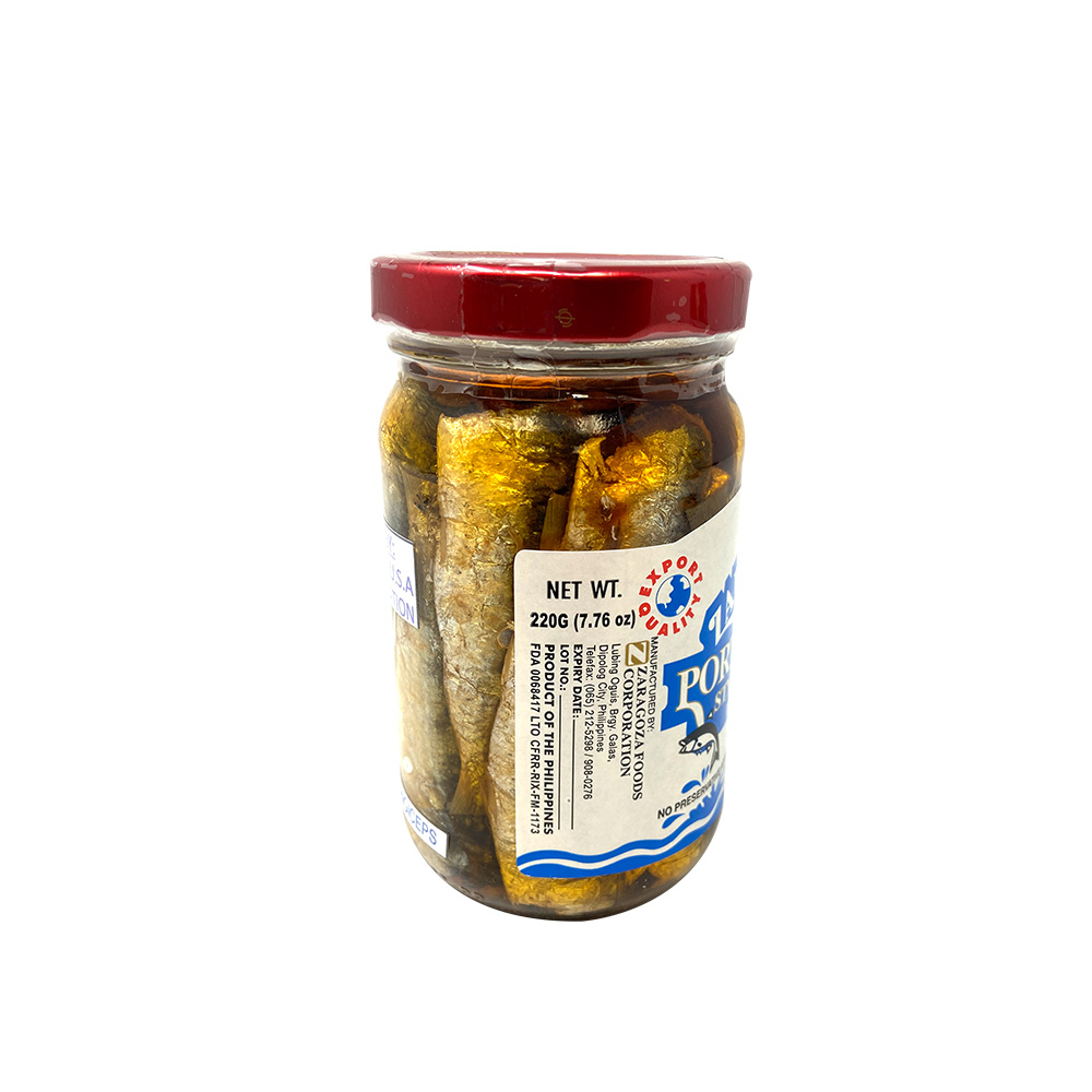 Buy Zaragoza Portuguese Style Sardines in Corn Oil, Hot 220g Online at