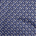 thumbnail image 1 of oneOone Polyester Spandex Indigo Blue Fabric Floral Dress Material Fabric Print Fabric By The Yard 56 Inch Wide, 1 of 4