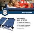 thumbnail image 5 of Disc-O-Bed Youth Kid-O-Bunk Benchable Double Cot & Storage Organizers, Navy, 5 of 8