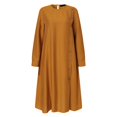thumbnail image 4 of Elegant Women's Long Sleeve Button Down Abaya Casual Dress for Dubai Fashion, 4 of 5