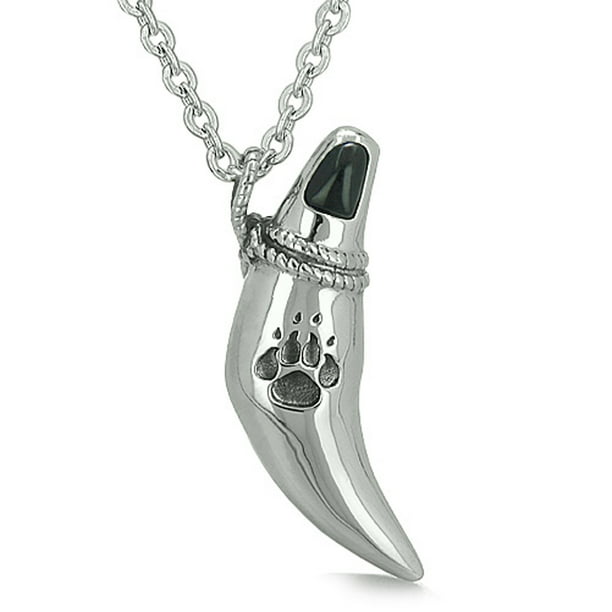 Bestamulets Amulet Wolf Tooth And Paw Lucky Charm Magic Courage Powers Simulated Onyx 18 Inch Pendant Necklace Com - Wolf Tooth Pendant Meaning Bestamulets Amulet Wolf Tooth And Paw Lucky Charm Magic Courage Powers Simulated Onyx 18 Inch Pendant Necklace Com - Wolf Tooth Pendant Meaning