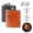 Black, variant on Black Orange Stainless Steel Hip Flask Set Unisex Portable Outdoor Portable Wine Bottle
