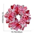 thumbnail image 3 of Guodhu Pink Ribbon Mesh Tulle Wreath 12 Inch Wire Wreath Form for DIY Craft Wreath Supplies Home Door Wall Wedding Farmhouse Wreath Making(Pink L), 3 of 7