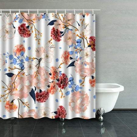 Bsdhome Beautiful Hand Drawing Seamless, Unique Shower Curtains Canada