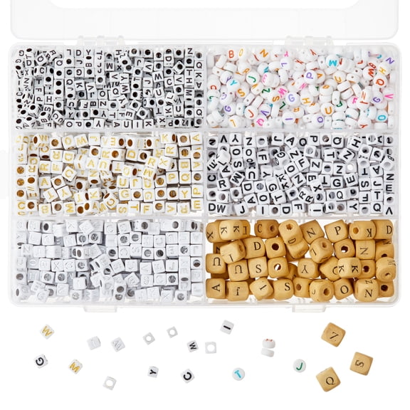 Bead Landing Craft Mixed Alphabet Beads, 6 Pack