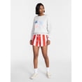 thumbnail image 2 of No Boundaries Boxy Americana Sweatshirt with Long Sleeves, Women's XXS-4X, 2 of 5
