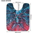 thumbnail image 4 of GZHJMY Heavy Metal Skull Punk Bath Mat for Bathroom Rugs Rectangle Carpet for Shower, Fluffy Absorbent & Machine Washable, 16x24 Inch Carpet Runner, 4 of 5