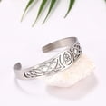 thumbnail image 5 of Stainless Steel Celtic Bracelet - Viking Bangle with Valknut, 5 of 7
