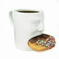 thumbnail image 5 of Funny Coffee Mug with Cookie Holder - Unique Ceramic Tea Cup for Breakfast Drinking - Whimsical Human Face Style Water Bottle for Tea and Milk, 5 of 8