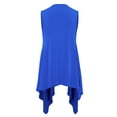thumbnail image 3 of Made by Johnny Women's Lightweight Sleeveless Draped Open Cardigan XL ROYAL_BRITE, 3 of 7