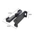 thumbnail image 2 of Black Car Tablet Holder, Headrest Tablet Holder - [Two-Axis Telescopic Arm] 360 Rotation, Support for iPad, Sumsung Tab, Switch, Other 4.7-11" Mobiles, 2 of 3