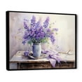 thumbnail image 2 of Designart "Still Life With Violet Accents" Violets Floater Framed Canvas Prints, 2 of 5
