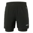thumbnail image 2 of Men 2 in 1 Running Shorts Quick Drying Breathable Active Training Exercise Jogging Marathon Cycling Shorts, 2 of 7
