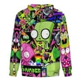 thumbnail image 5 of Invader Zim Zip-Up Hoodie Pullover Hooded Long Sleeve Sweatshirts Tops Blouse with Pocket for Mens Womens, 5 of 8