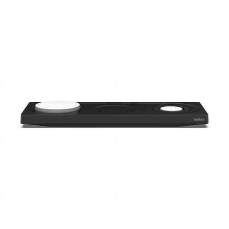 Belkin - Boost Charge Pro 3-in-1 Wireless Charging Pad with MagSafe for iPhone 14/13/12 Series Devices - Black