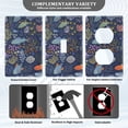 thumbnail image 3 of Yayeee Blank Wall Plate Cover 1-Gang 4.5"x2.7" Home Unused Decorative Outlet, Cartoon Ocean Pattern, 3 of 7