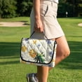 thumbnail image 4 of Pzuqiu Pineapple Floral Print Golf Cart Seat Cover 4 Front Pockets Golf Cart Bench Seat Covers, Anti-slip, Suitable for Outdoor, 4 of 9