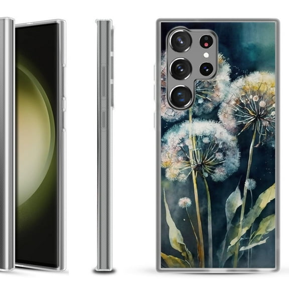 Slim-Fit Fashion Phone Case for Samsung Galaxy S23 Ultra, by OneToughShield ® - Dandelion Color