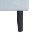 thumbnail image 5 of Twin Size Upholstered Platform Bed Frame with Modern Button Tufted Linen Fabric Headboard, No Box Spring Needed, Wood Slat Support, Easy Assembly, Grey, 5 of 12
