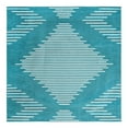 thumbnail image 3 of Unique Loom Kai Collection Area Rug - Warrior (9' 10" Square Turquoise/Ivory), 3 of 7
