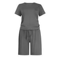 thumbnail image 5 of MSJUHEG Pants Sets Women 2 Piece Outfits 2 Piece Workout Sets for Women Summer 2 Piece Sets for Women Summer Outfits for Women 2025 Womens Sets Plus Size Lounge Sets for Women Gray S, 5 of 6