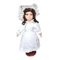thumbnail image 3 of Muñeca de porcelana de pie, figura de niña, colección, regalo de cumpleaños, artesanía creativa Blanco puro, 3 of 9
