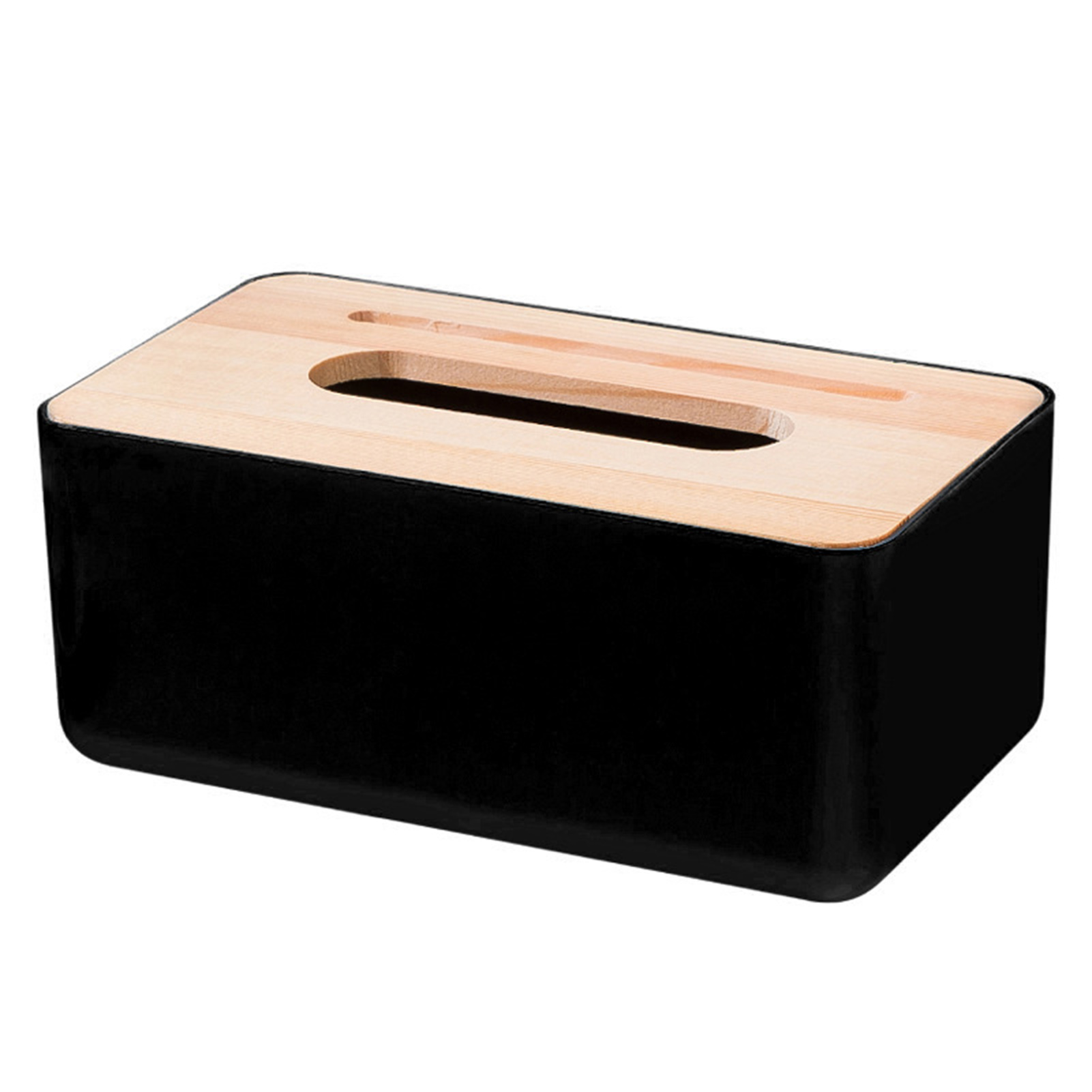 SANUME Household Simple Wooden Cover Drawing Paper Box Living Room Desktop Paper Drawing Box