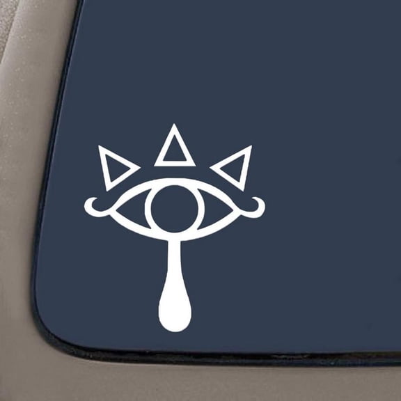 Eye of Truth Symbol Sticker Decal Notebook Car Laptop 5.5" (White) | Car Truck Van SUV Laptop Macbook Wall Decals
