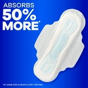 Always Maxi Pads with Wings, Size 2, Long Super, 60 Count