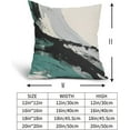 thumbnail image 5 of Teal and Gray Pillow Covers 20x20 Inch Set of 2 Boho Black and Beige Throw Pillow Covers Modern Art Outdoor Cotton Linen Square Pillowscase Cushion Covers for Sofa Couch Bedroom Living Room Decoration, 5 of 6