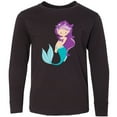 thumbnail image 3 of Inktastic Mermaid Long Sleeve Youth T-Shirt, 3 of 5
