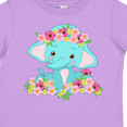 thumbnail image 4 of Inktastic Cute Baby Elephant with Flowers Boys or Girls Toddler T-Shirt, 4 of 5