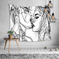 thumbnail image 2 of Tapiz de calavera The Kissing Lover Tapiz para colgar en la pared, alfombra（100*150）, 2 of 5
