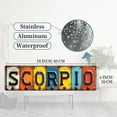 thumbnail image 3 of Scorpio Tin Sign - 16x4 Inches Zodiac Decor for Wall, Ideal for Bedroom, Living Room, Office | unique wall decor, funny room decor, vintage bedroom decor, 3 of 4