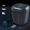 thumbnail image 1 of Car Power Inverter, 12V/24V To 220V Converter, Type-C Multi-function Charger, 150W Peak Power, 200W Max Load, QC 3.0 Fast Charging, LED Display, For Gasoline Diesel Vehicles, 1 of 9