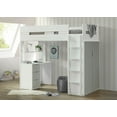 thumbnail image 2 of White And Gray Twin Loft Bed and Desk, 2 of 4