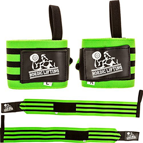 Nordic Lifting Wrist Wraps Super Heavy Duty 1 Pair/2 24" Support For Weight Powe 