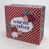 The Pioneer Woman Christmas Deluxe Square Extra-Large Gift Box, Foiled Warm Wishes