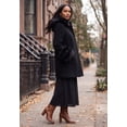 thumbnail image 2 of Jessica London Women's Plus Size Hooded Faux Fur Trim Coat, 2 of 5