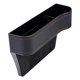 thumbnail image 2 of Relleno de espacio de asiento universal, soporte de enchufe Accesorios interiores de cuero Organizador de asiento para tarjetas Negro Soledad Organizador de huecos de asiento, 2 of 10