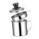 thumbnail image 1 of Inteprter Colador de aceite de cocina de acero inoxidable, contenedor de grasa de tocino de 12cm Decoración del hogar 14 cm, 1 of 1