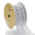 thumbnail image 4 of Ribbon Traditions 1.5" Stretch Elastic Lace Trim Cocoa 25 Yards, 4 of 5