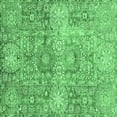 thumbnail image 1 of Ahgly Company Indoor Square Abstract Emerald Green Modern Area Rugs, 4' Square, 1 of 4