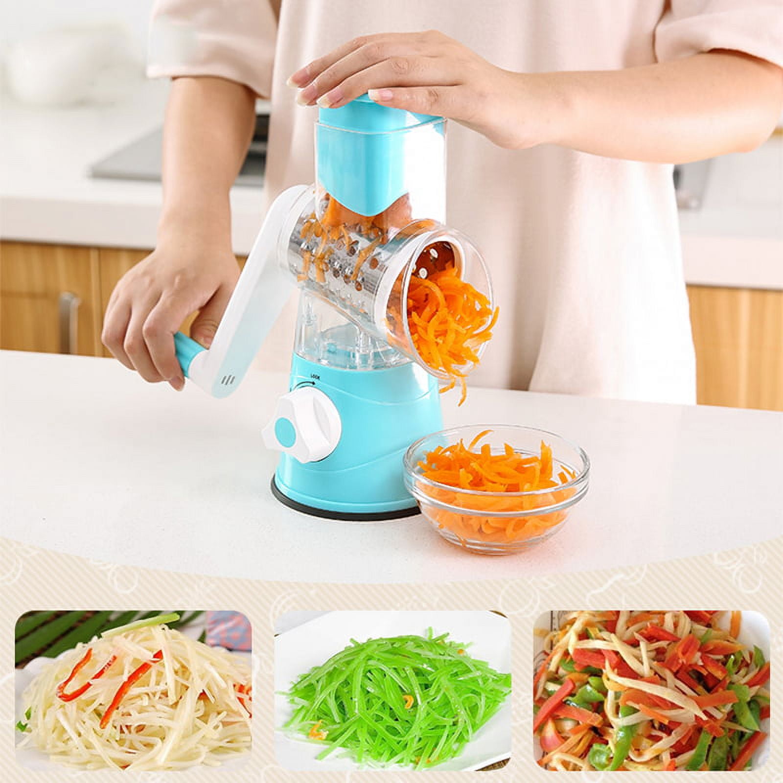 Tiitstoy Kitchen Multi-Purpose Vegetable Cutter Pepper Chopper Cut Fruit  and Vegetable Beans and Potatoes Multi-Purpose Machine without Grinding  Hands 