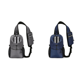 thumbnail image 1 of Bolsa Moda Riñonera Gran Capacidad Pecho Ultrafino para Deportes Gris, 1 of 4